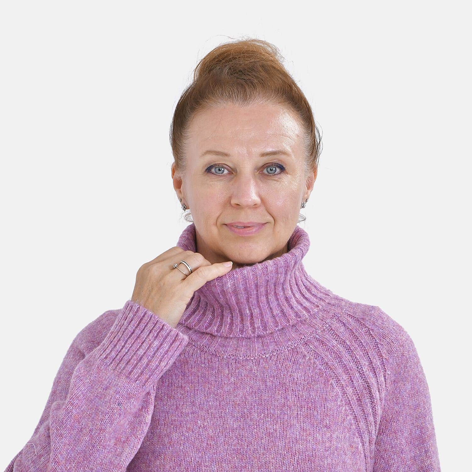 Tamsy Roll Neck Jumper - Beige