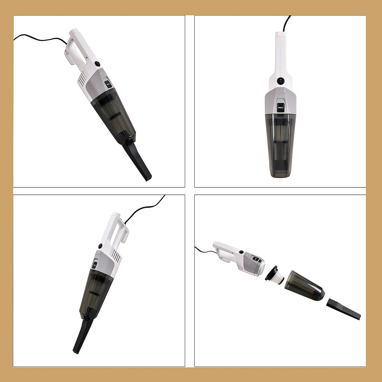 Stick - Handheld 2 in 1 Vacuum Cleaner with Hepa Filter (600w) - Grey