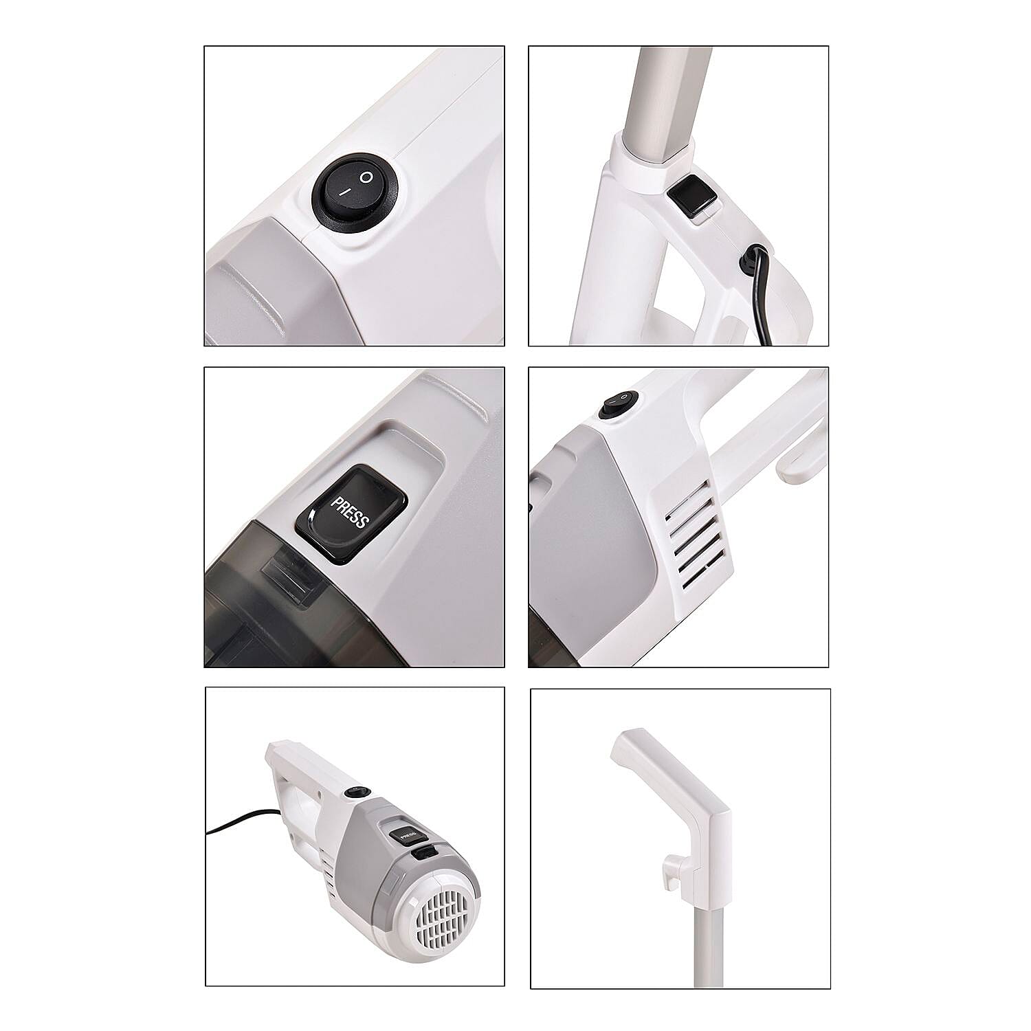 Stick - Handheld 2 in 1 Vacuum Cleaner with Hepa Filter (600w) - Grey