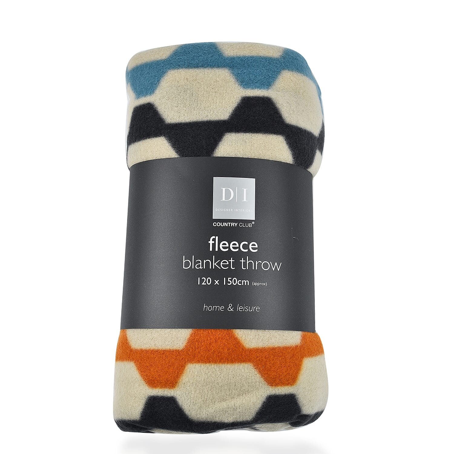 Multi Colour Geometric Printed Fleece Blanket (Size, 150x120 cm) - Multi