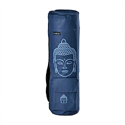 Soul Smart Buddha Printed Yoga Bag (Size 70x20 cm) - Green & Grey