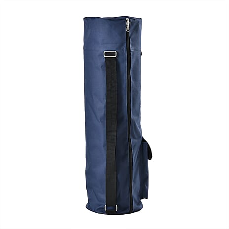 Soul Smart Buddha Printed Yoga Bag (Size 70x20 cm) - Navy & Light Blue
