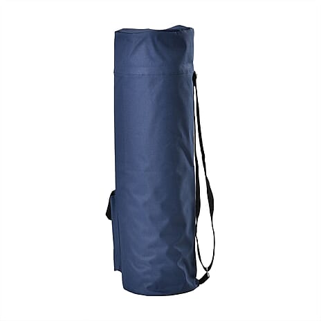 Soul Smart Buddha Printed Yoga Bag (Size 70x20 cm) - Navy & Light Blue
