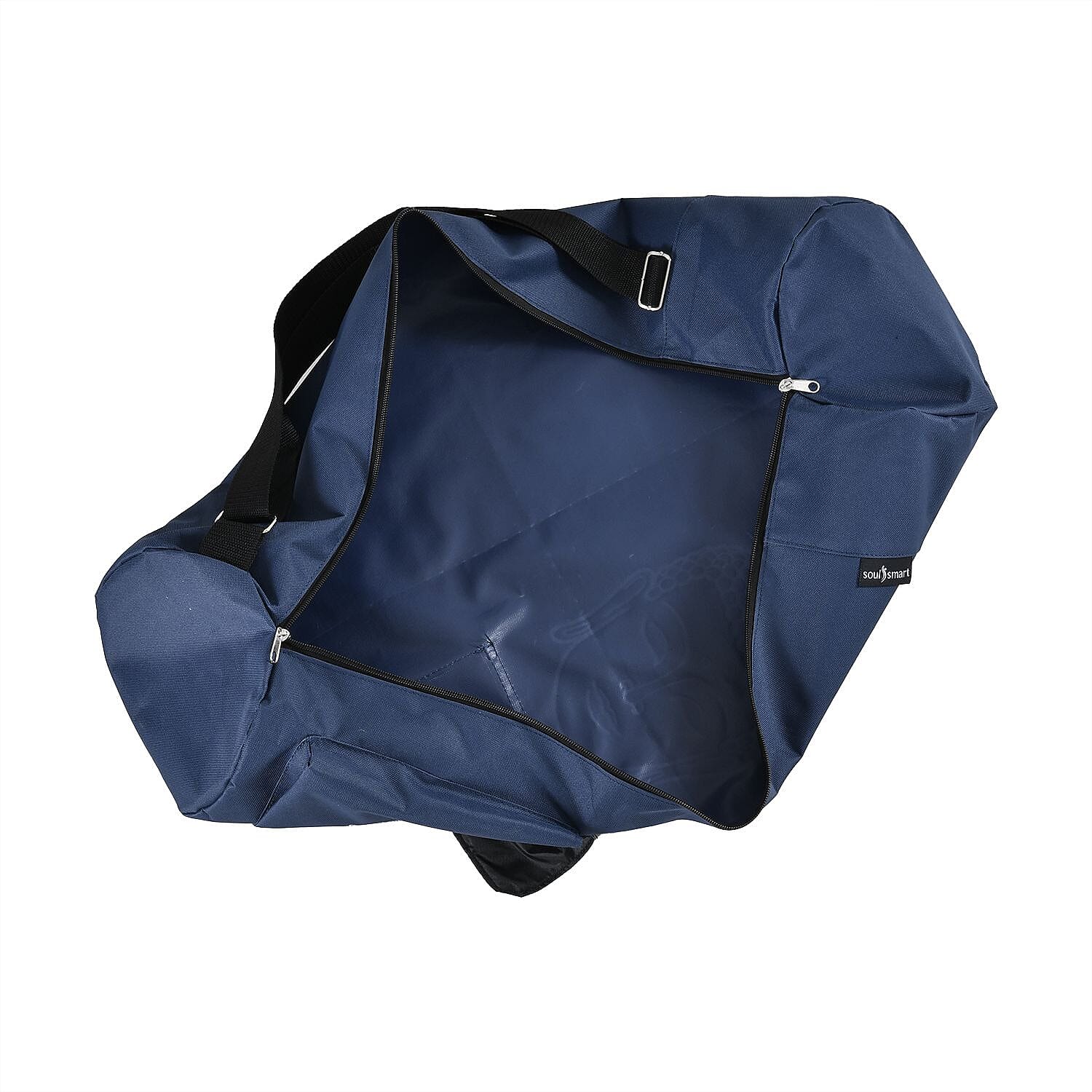 Soul Smart Buddha Printed Yoga Bag (Size 70x20 cm) - Navy & Light Blue