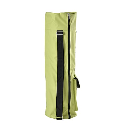 Soul Smart Buddha Printed Yoga Bag (Size 70x20 cm) - Green & Grey