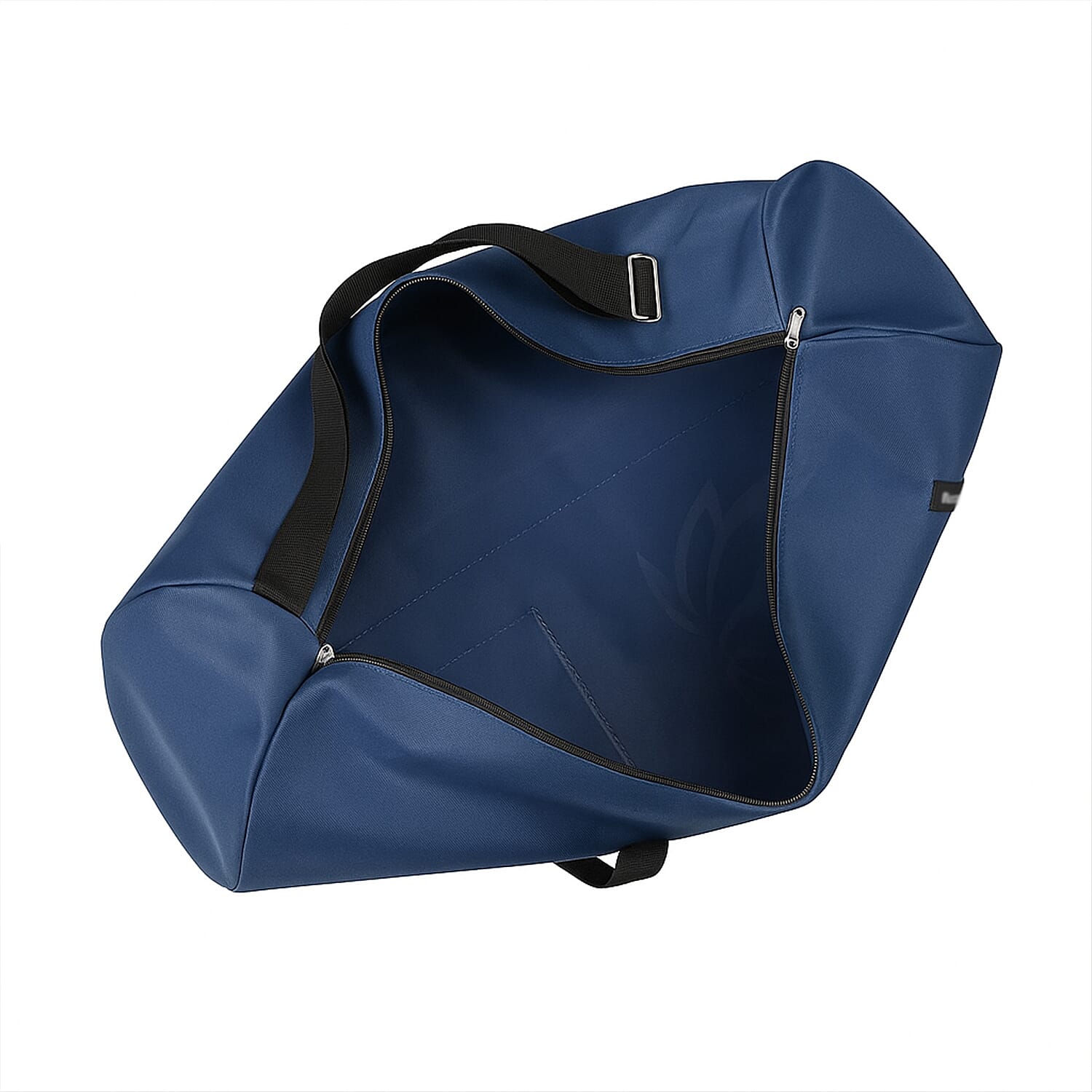 Soul Smart Lotus Printed Yoga Bag (Size 70x20 cm) - Navy & Light Blue