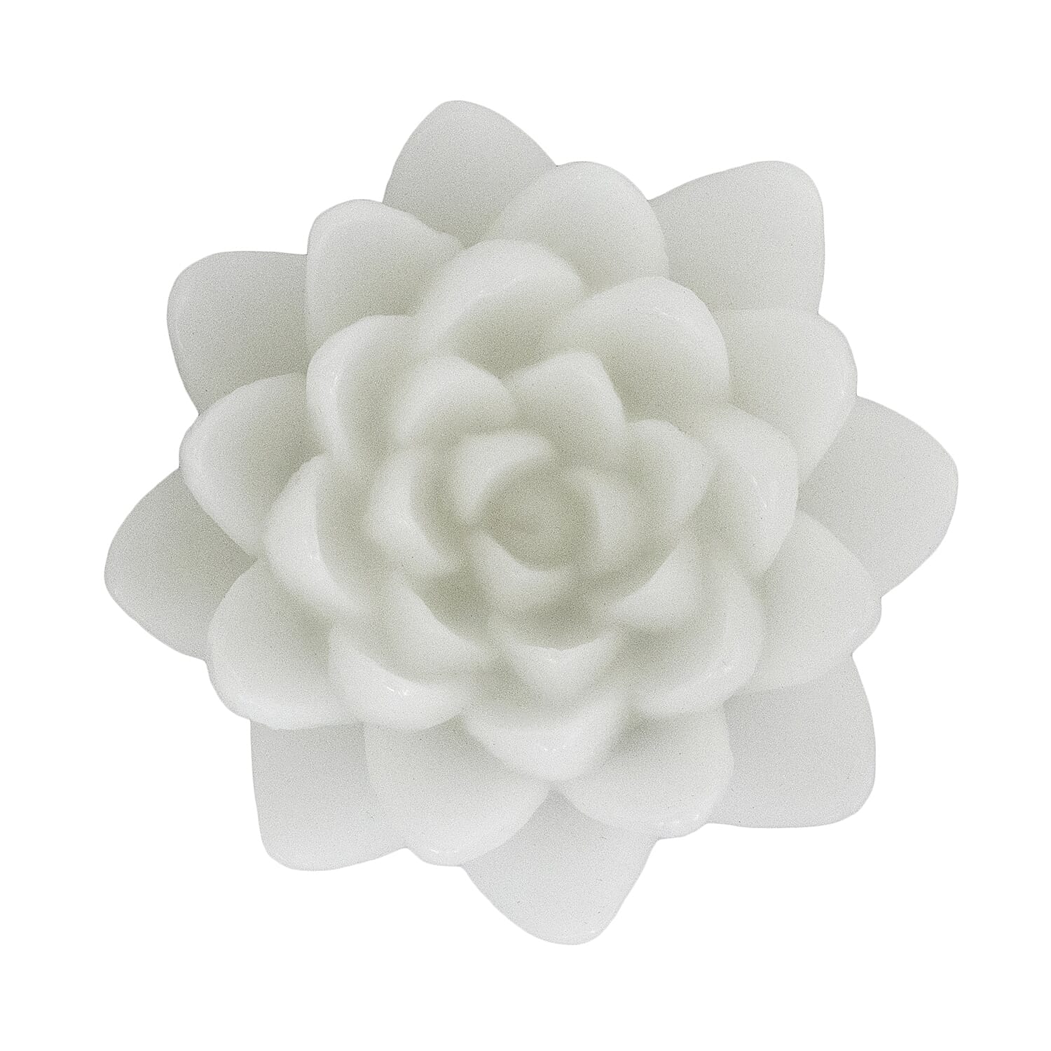 Set of 2 Flameless LED Lotus Wax Candle - Ivory