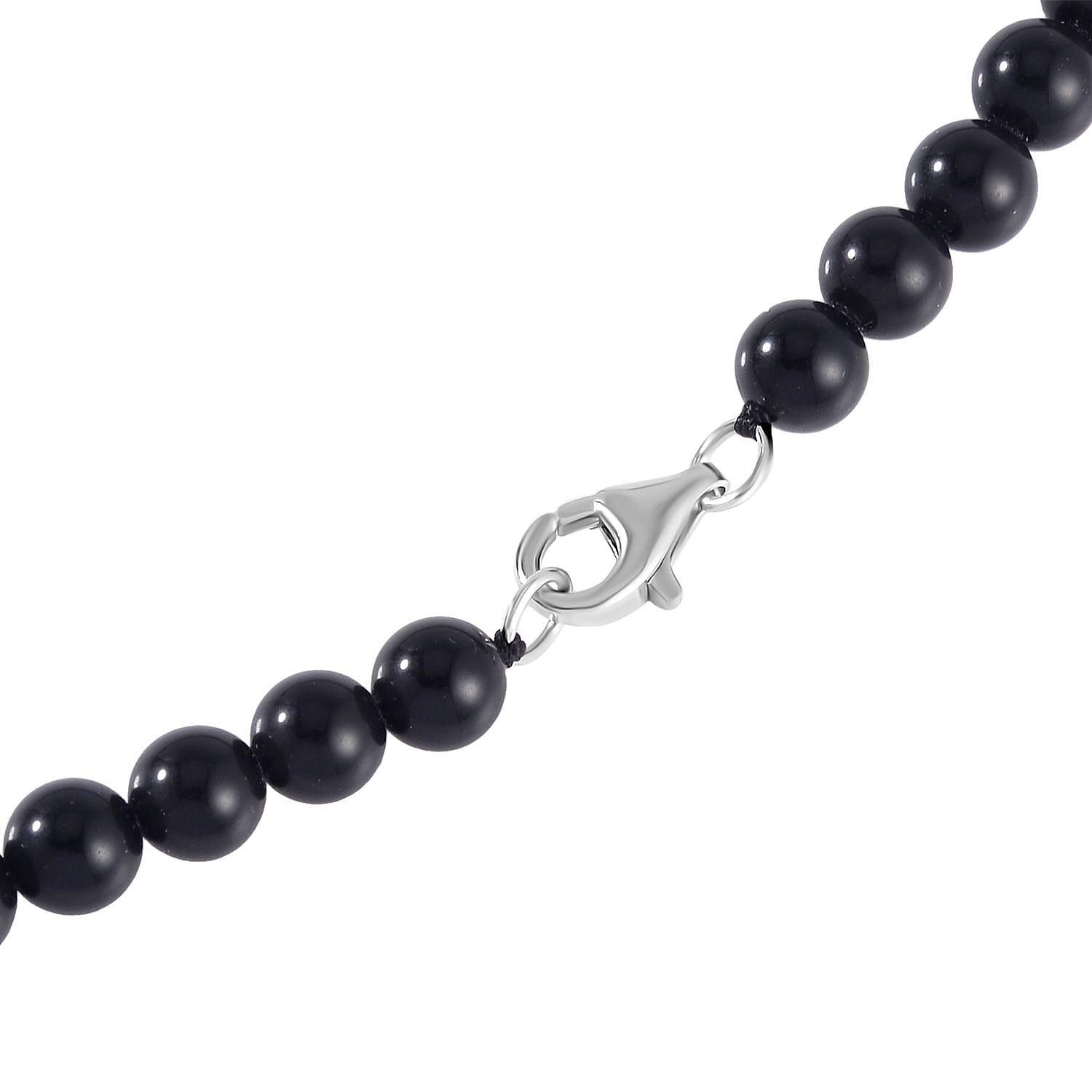 First Time ever - Hand Carved Black Obsidian Dragon Necklace (Size - 25) in Gold Overlay Sterling Silver 378.00 ct.