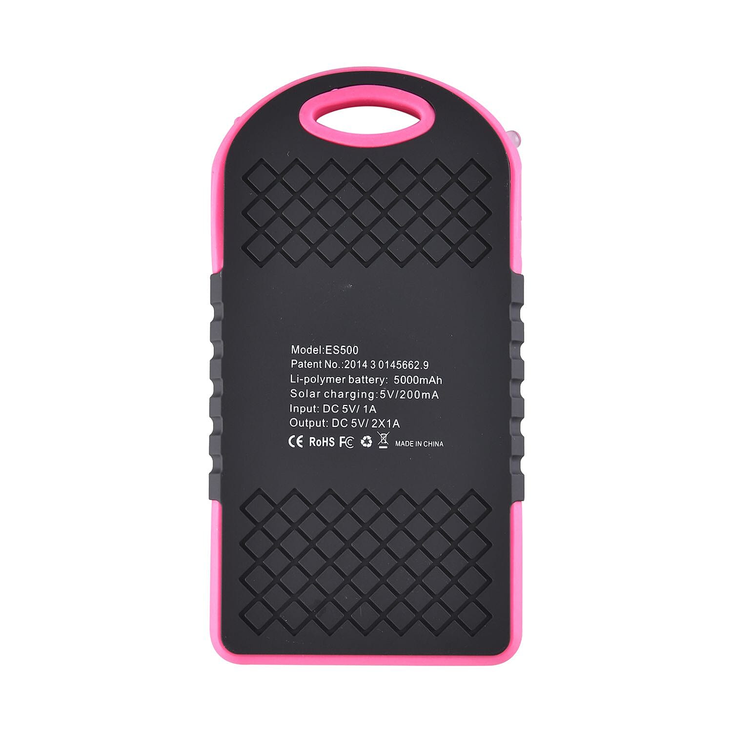 Solar Charging Power Bank 5000 mAH- Blue