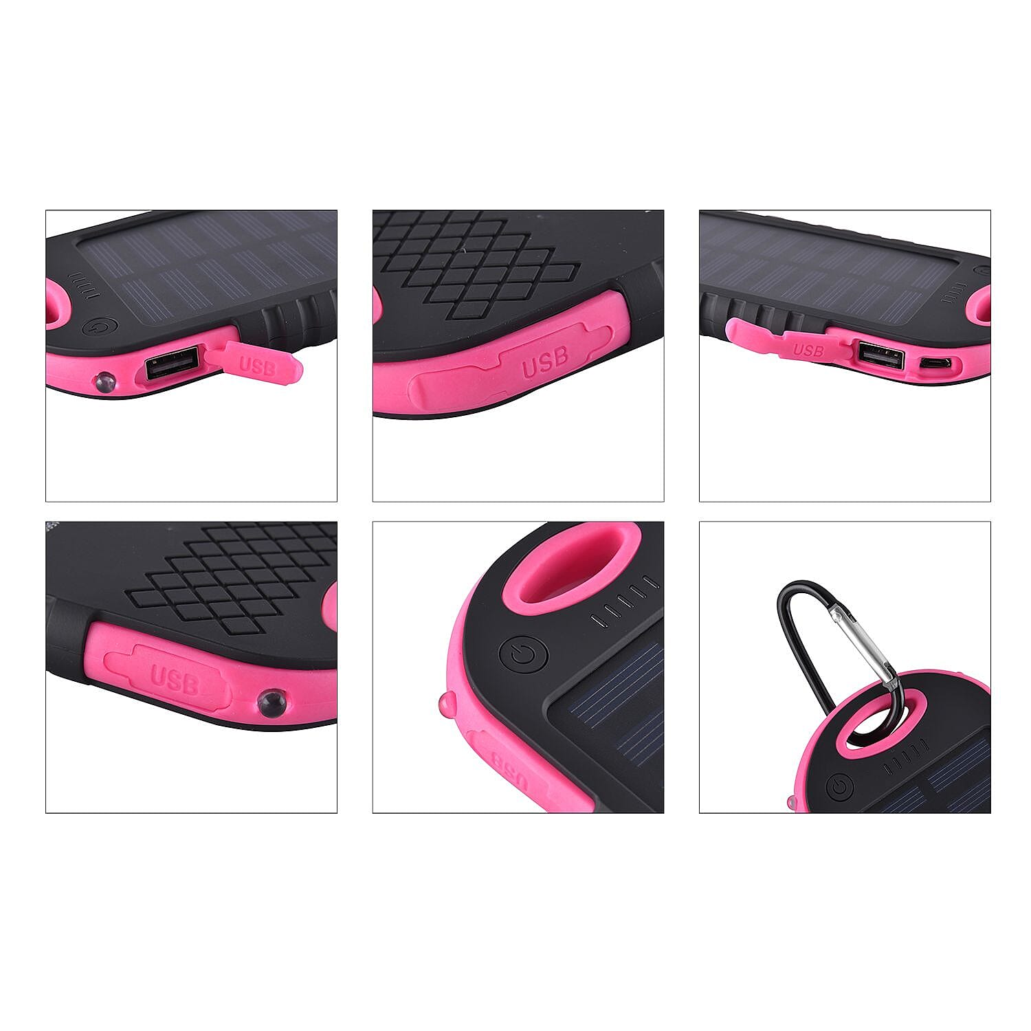 Solar Charging Power Bank 5000 mAH- Blue