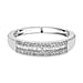Diamond Wedding Band Ring in Sterling Silver
