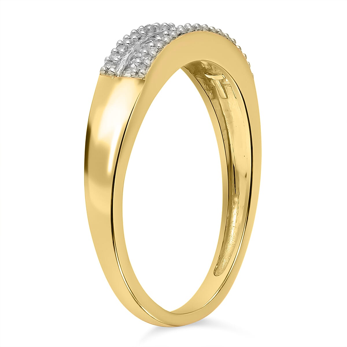 Diamond Wedding Band Ring in Sterling Silver Diamond Wedding Band Ring in Sterling Silver