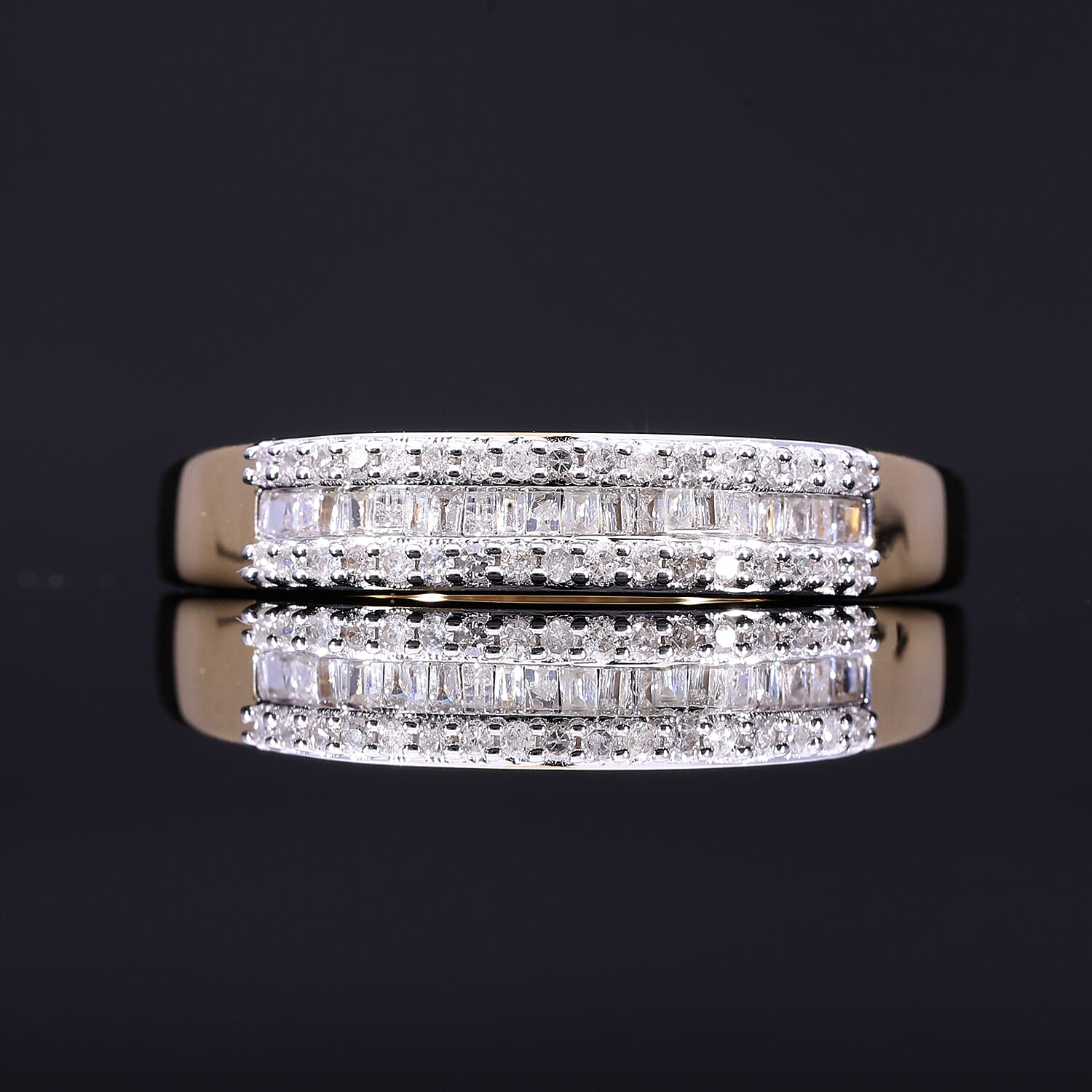 Diamond Wedding Band Ring in Sterling Silver Diamond Wedding Band Ring in Sterling Silver