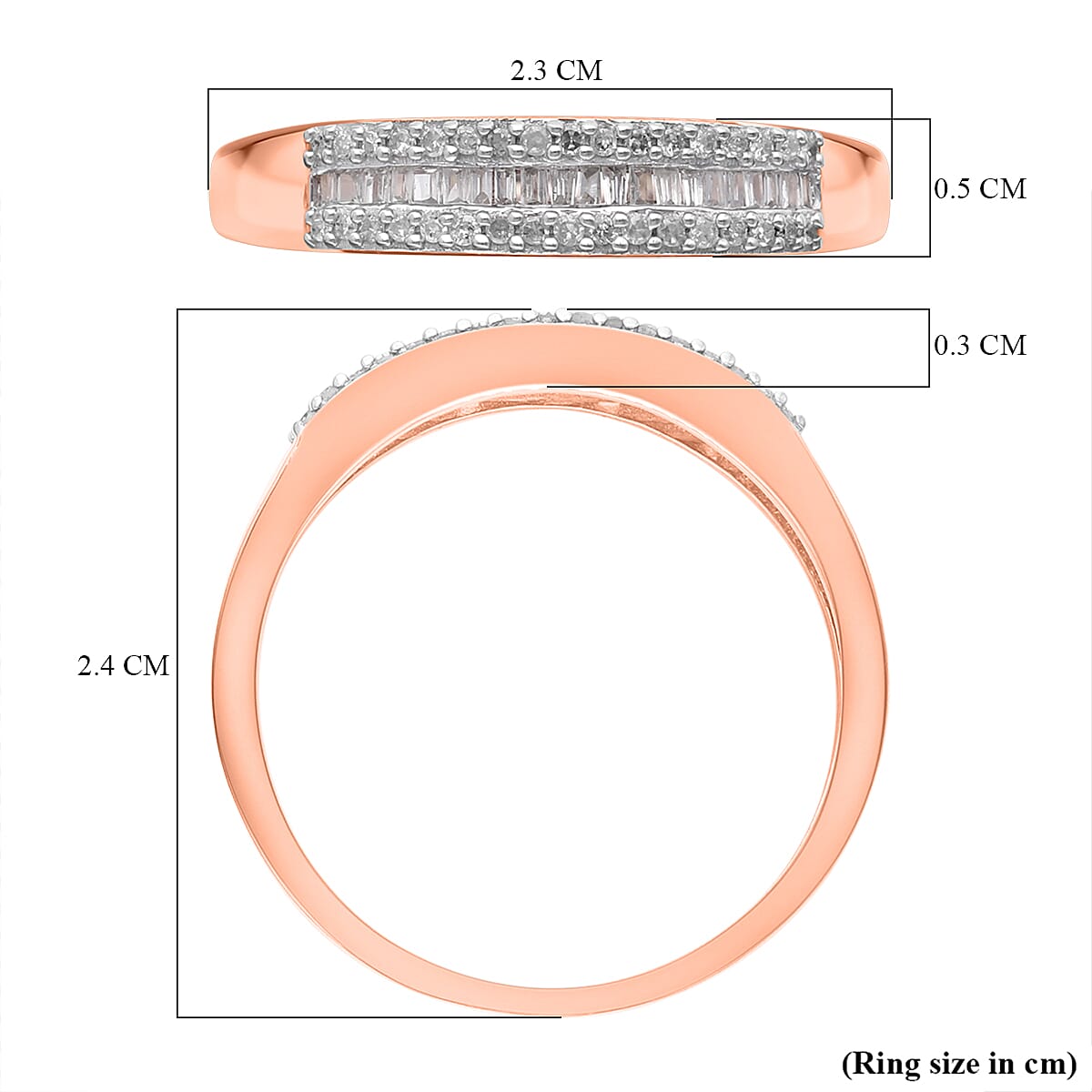 Diamond Wedding Band Ring in Sterling Silver