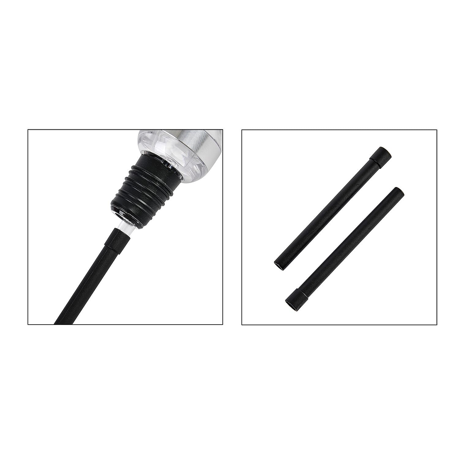 Set of 2  Wine Aerator - Silver & Transparent