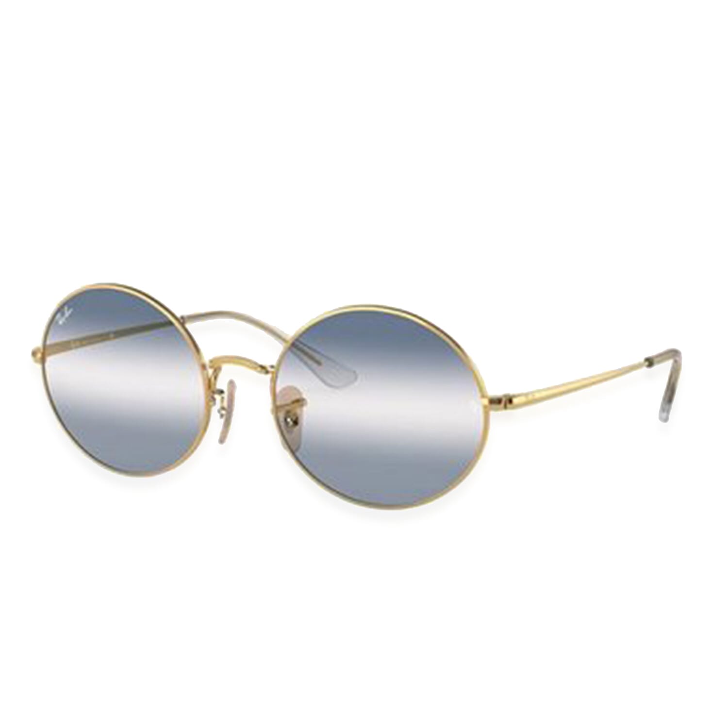 RAY BAN CLOSE OUT - Unisex Oval Metal Sunglasses - Mirrored Grey