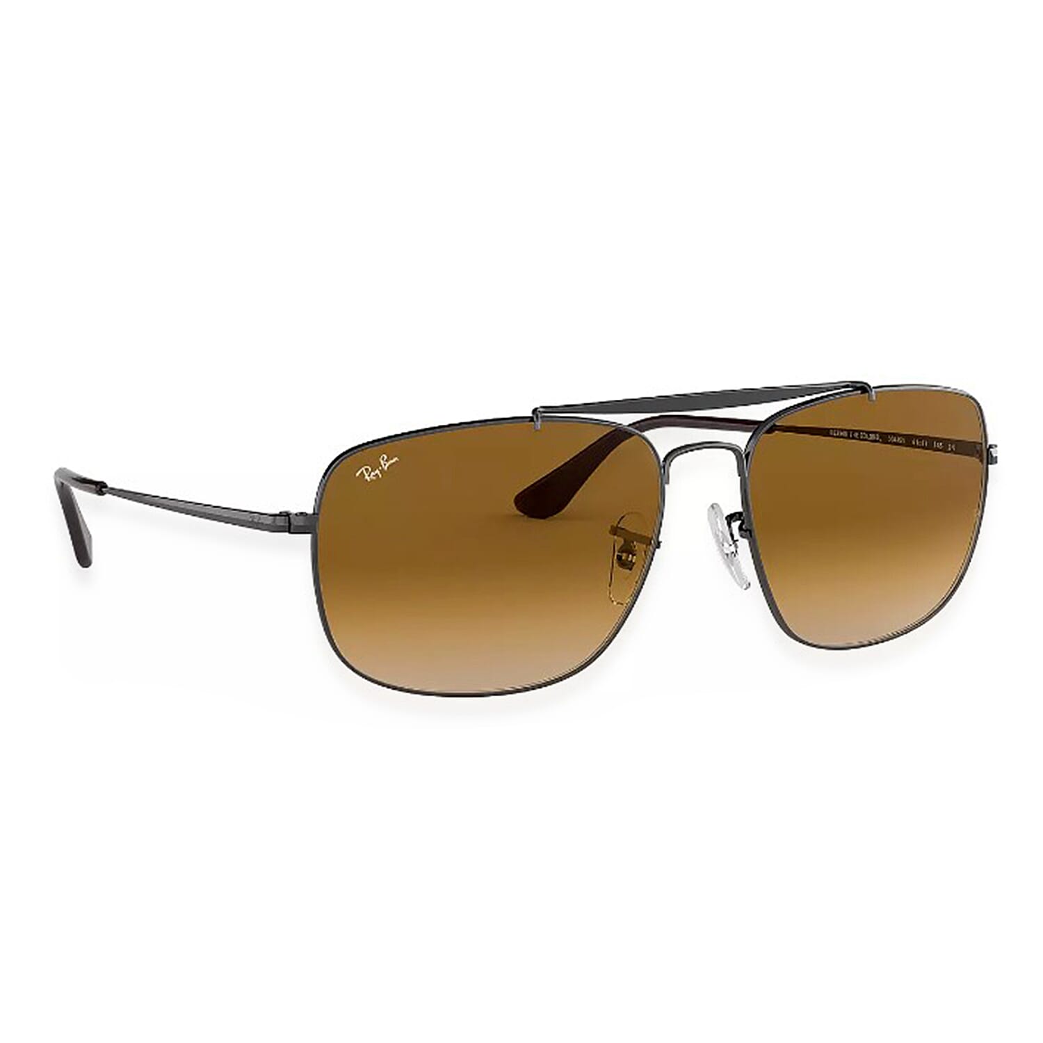 RAY BAN CLOSE OUT - Unisex Oval Square Sunglasses - Gunmetal Brown