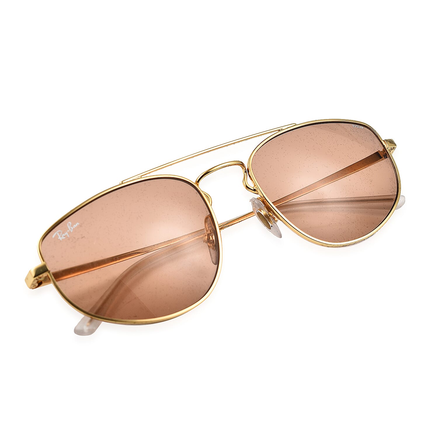 RAY BAN CLOSE OUT - Unisex Rectangle Sunglasses - Gold