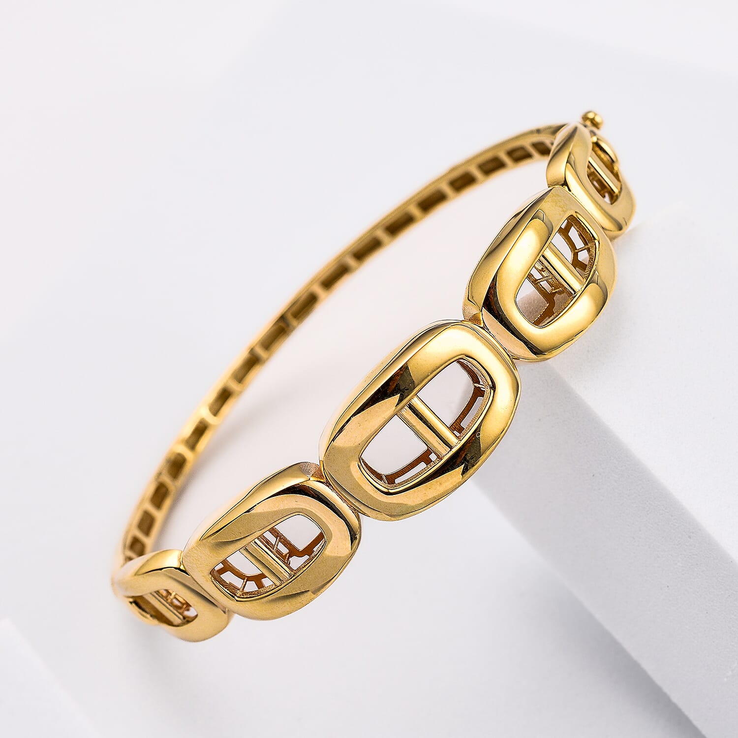 Ottoman Treasure - 9K Yellow Gold Bangle (Size 7), Gold Wt. 7.64 Gms