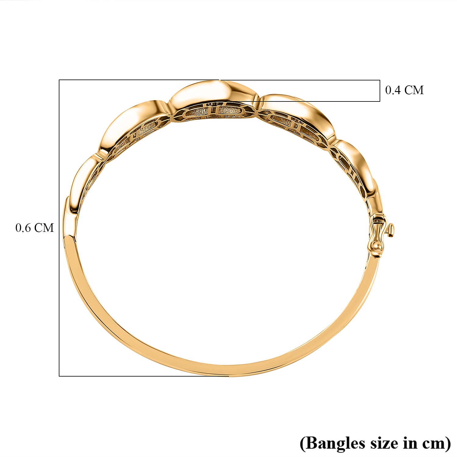 Ottoman Treasure - 9K Yellow Gold Bangle (Size 7), Gold Wt. 7.64 Gms