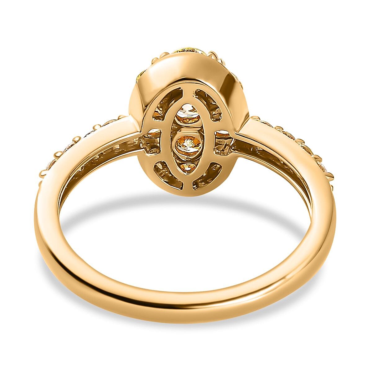 Close Out - 18K Yellow Gold SGL Certified Natural Yellow Diamond (VS-SI) Ring 1.00 Ct