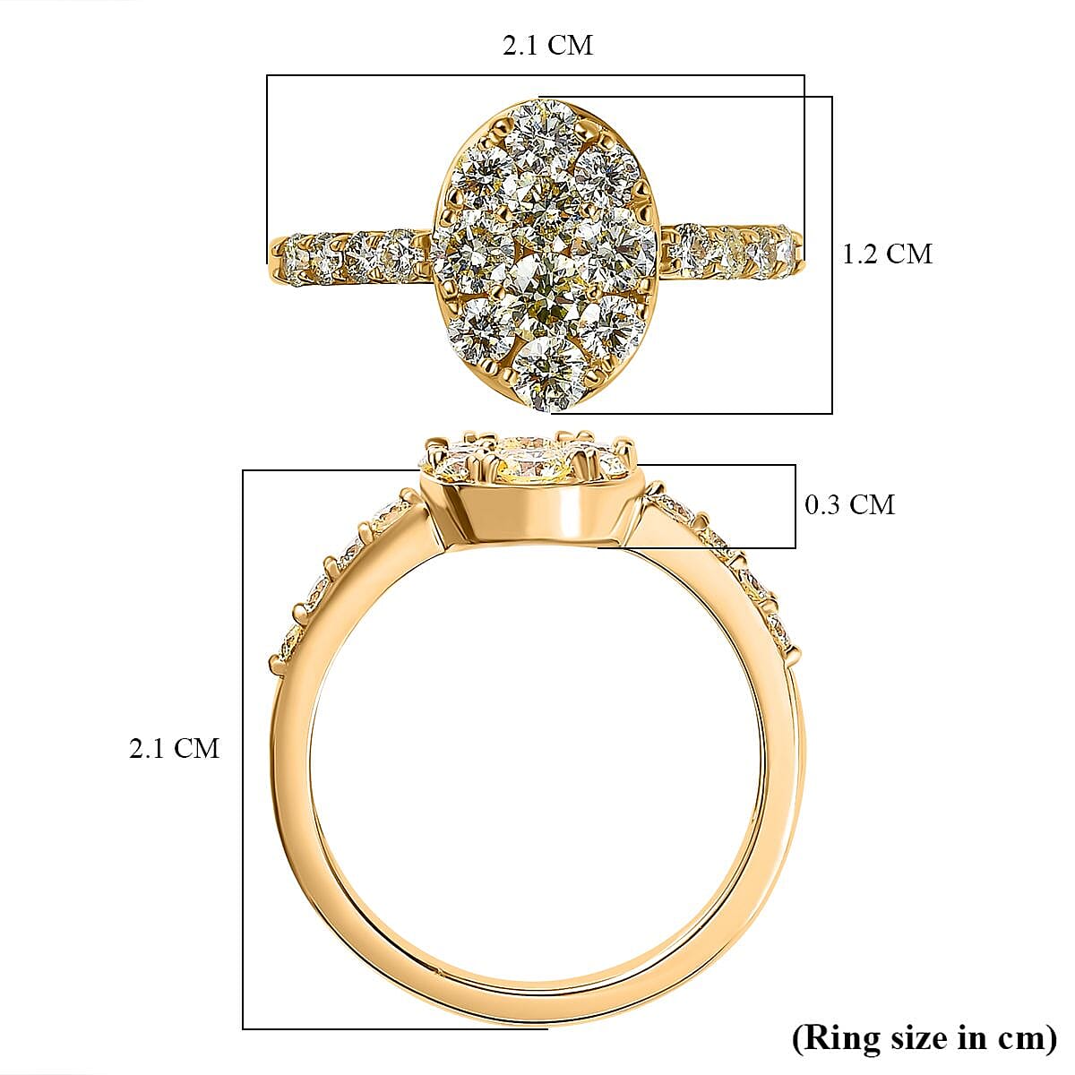 Close Out - 18K Yellow Gold SGL Certified Natural Yellow Diamond (VS-SI) Ring 1.00 Ct