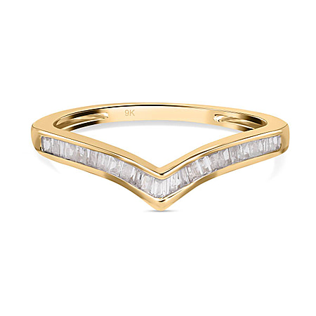 Find Of The Month - 9K Yellow Gold Diamond (G-H) Wishbone Ring