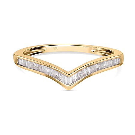 Find Of The Month - 9K Yellow Gold Diamond (G-H) Wishbone Ring