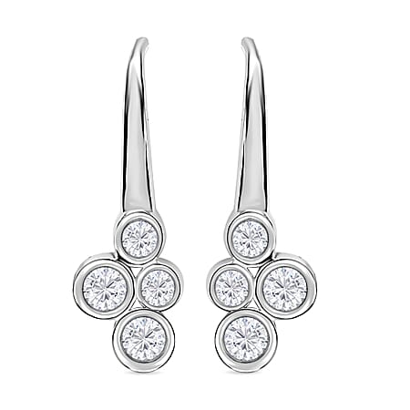 9K White Gold SGL Certified Diamond Earrings 0.25 Ct.