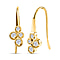 9K Yellow Gold SGL Certified Diamond Earrings 0.25 Ct.