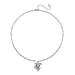 White Crystal NecklaceE (Size - 20) 0.01 ct 0.010 Ct.
