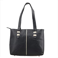 Crocodile Pattern Embossed Tote Bag