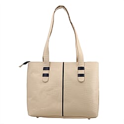 Crocodile Pattern Embossed Tote Bag