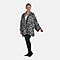 Closeout Deal - Oversized Longline Warm Knit Cardigan (Size 75x75cm) - Black