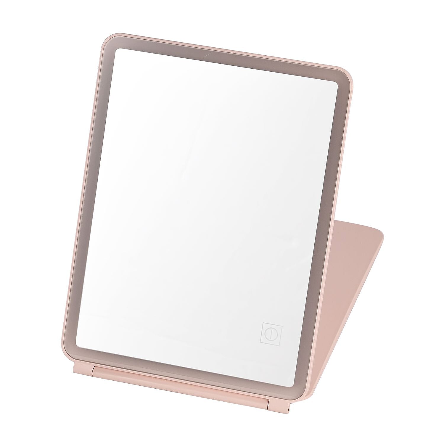 Foldable LED Lighted Makeup Mirror (1200mah Battery) - Pink