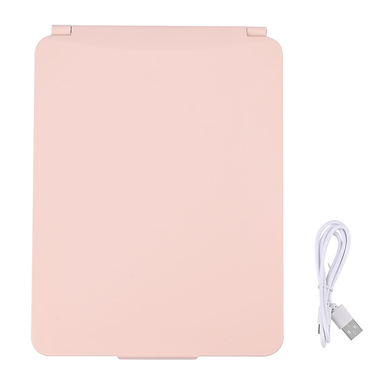 Foldable LED Lighted Makeup Mirror (1200mah Battery) - Pink
