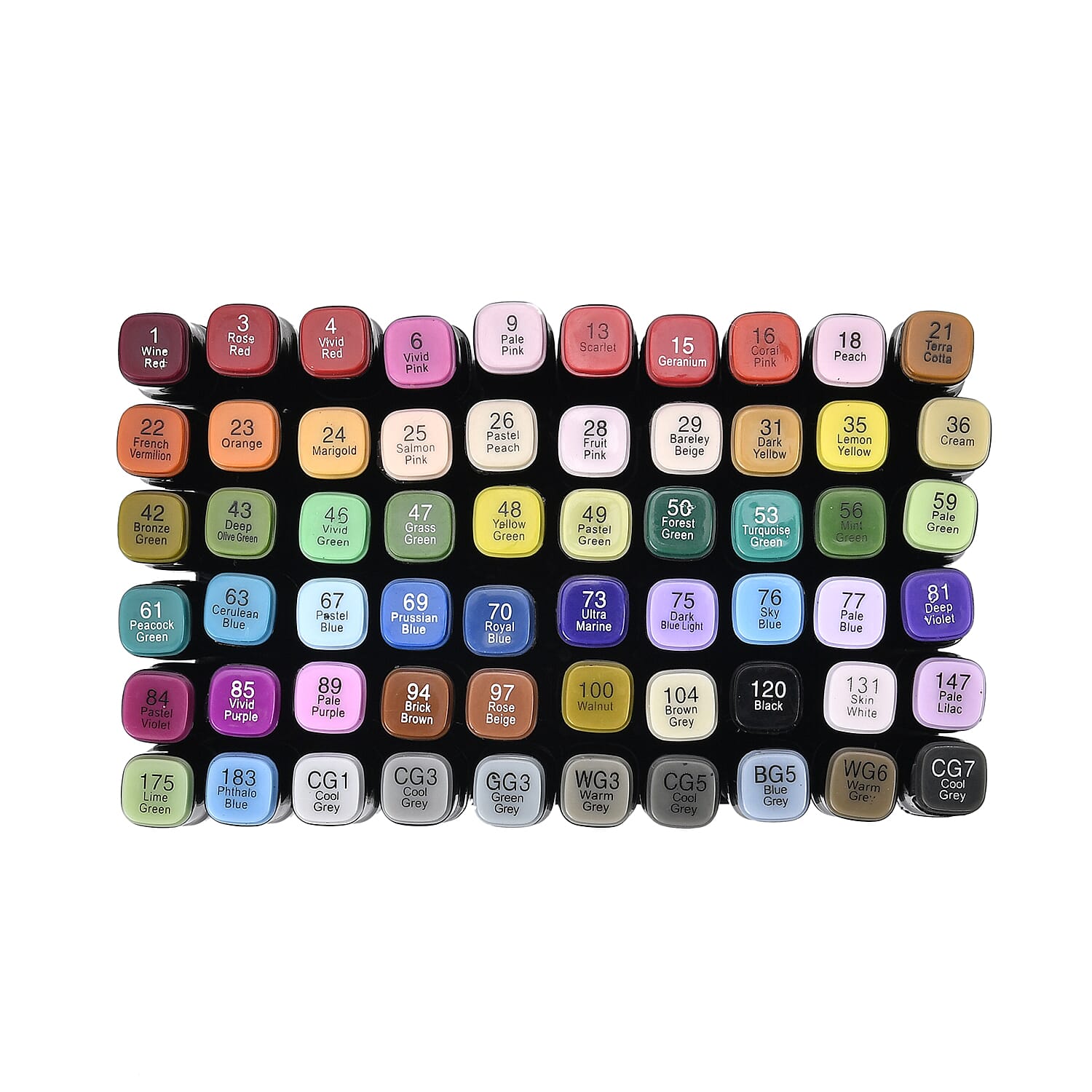 Set of 60 Dual Markers with Storage bag