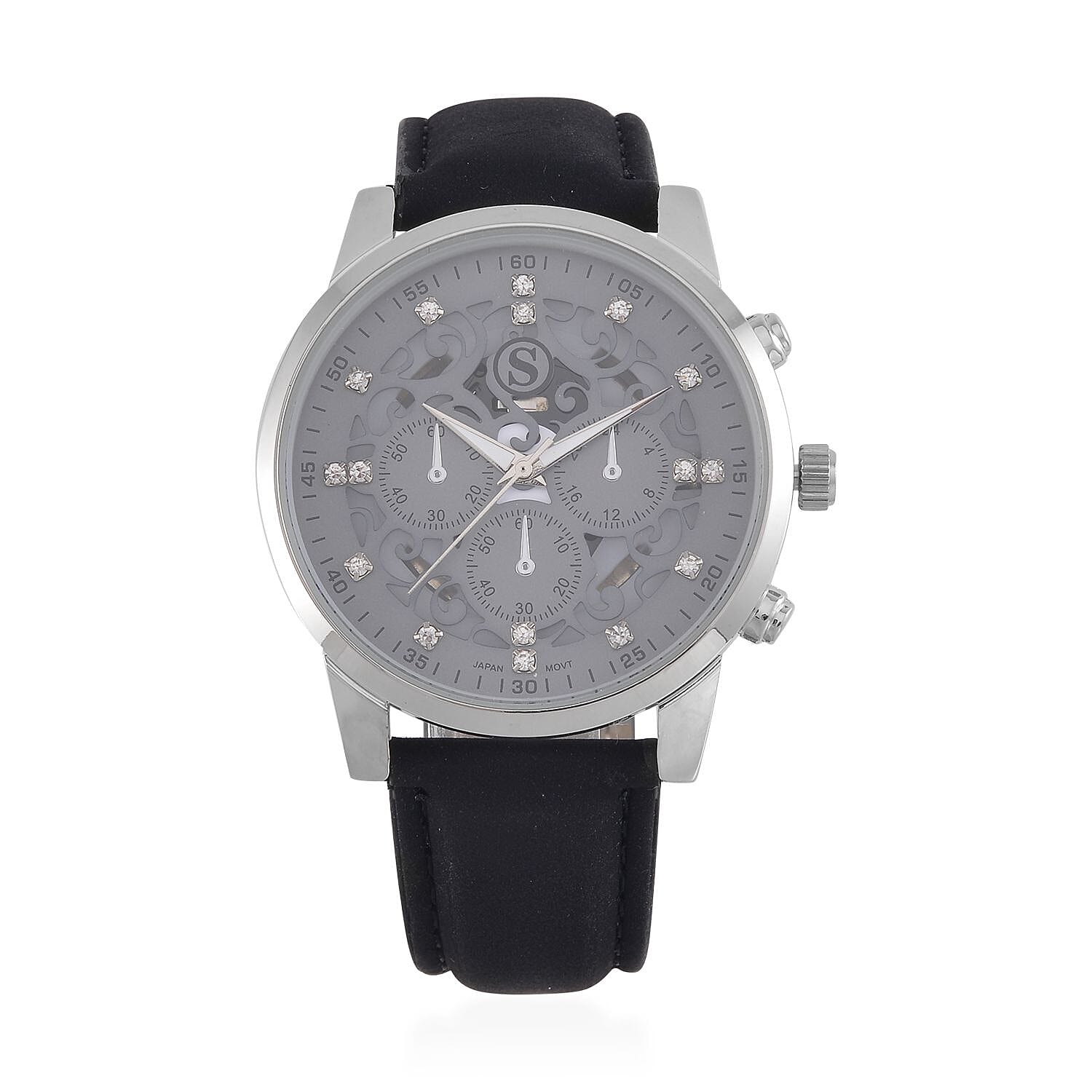 White Crystal Watch Pure - Natural - Leather - Standard