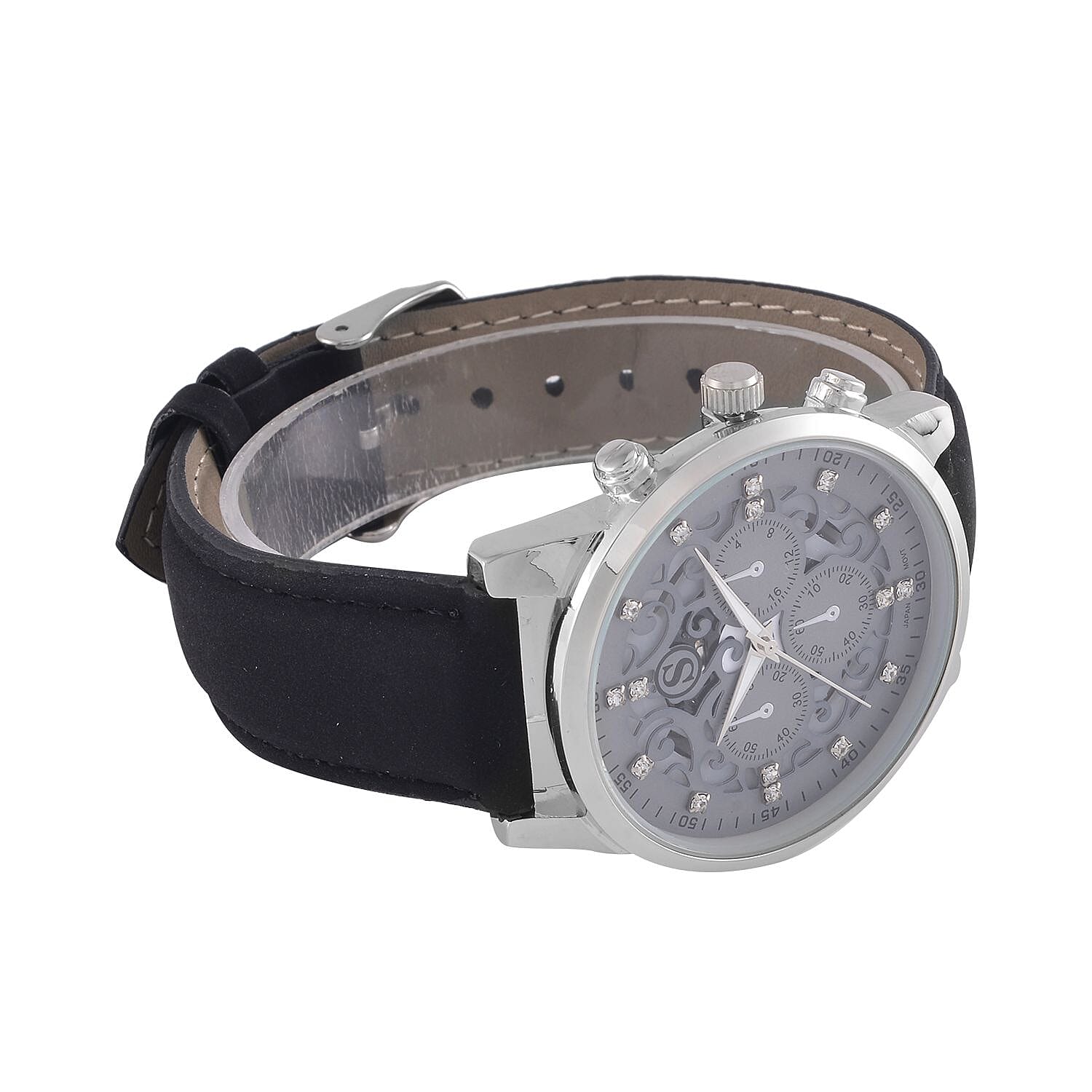 White Crystal Watch Pure - Natural - Leather - Standard