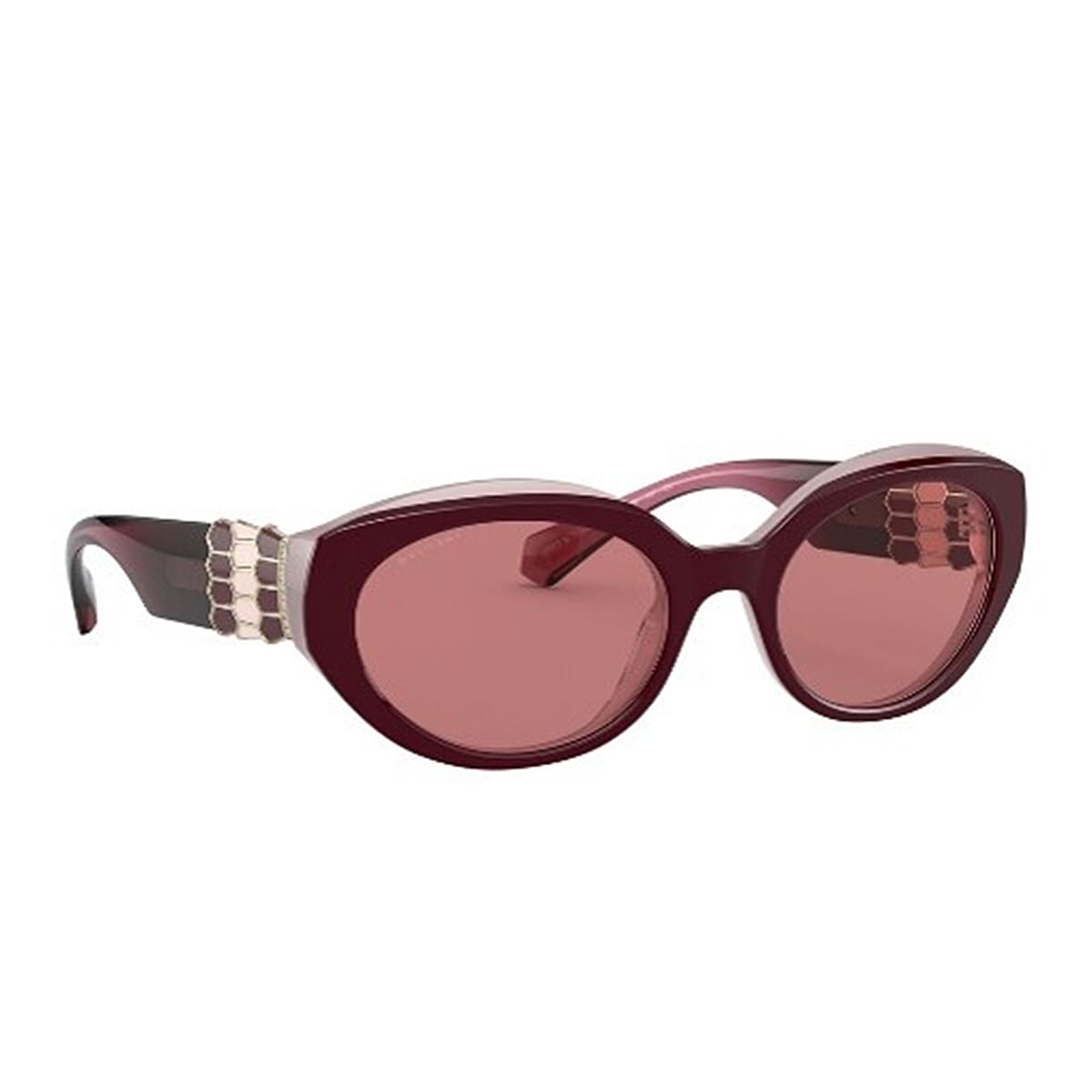 Designer Closeout Buy- BVLGARI  Ladies Sunglasses  Oval  - Red