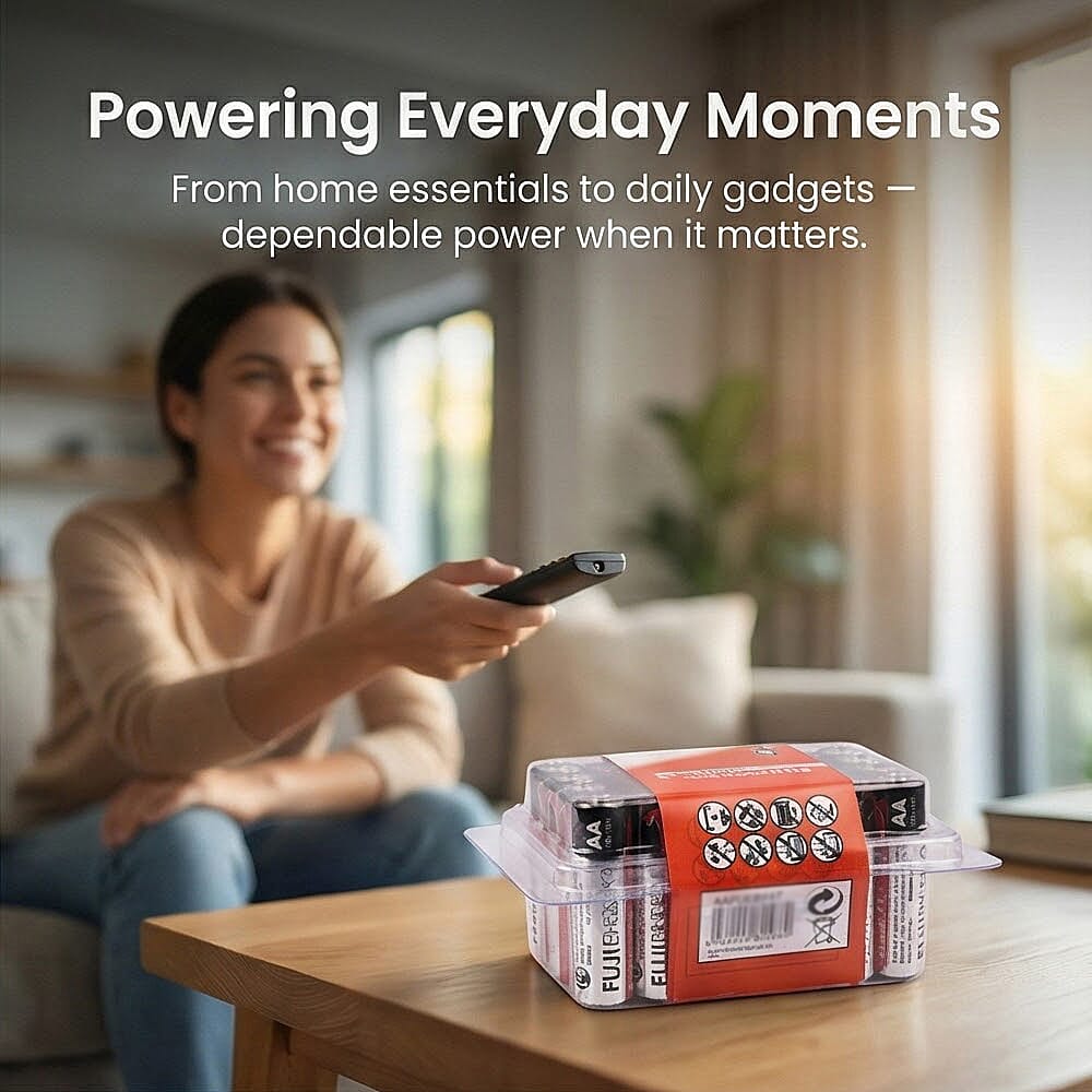 24 Fuji Energy AA High Energy Alkaline Batteries (Use by November 2028)