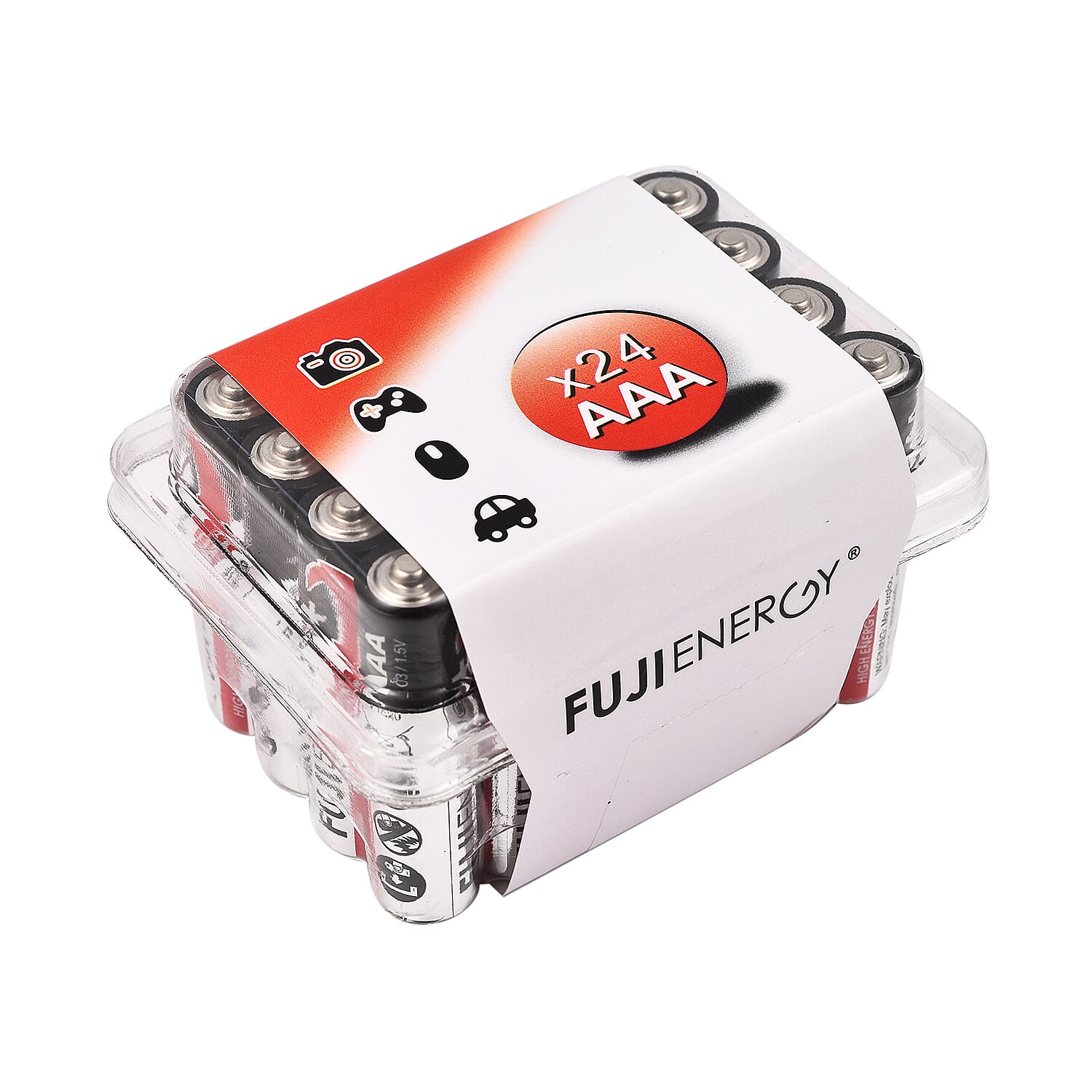 Set of 24 Fuji Energy AAA High Energy Alkaline Batteries (Use by May 2027)