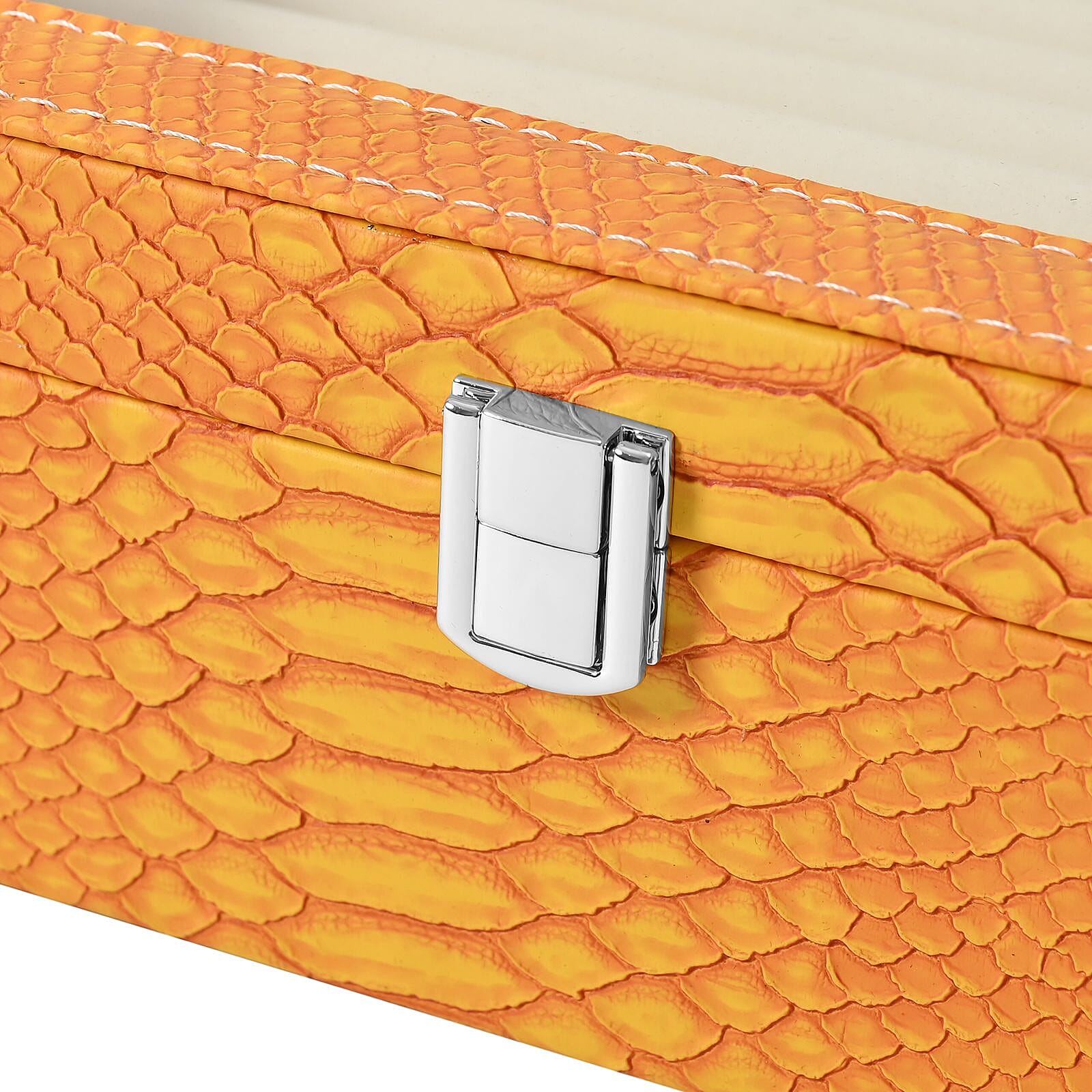 Solid Jewellery Organiser (Size 12x10x3 in) - Yellow