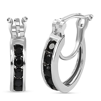 https://tjcuk.sirv.com/Products/75/6/7563169/Black-Spinel-J-Hoop-Half-Hoop-Earring-in-Platinum-Overlay-Sterling-Sil_7563169.jpg?w=342&h=342