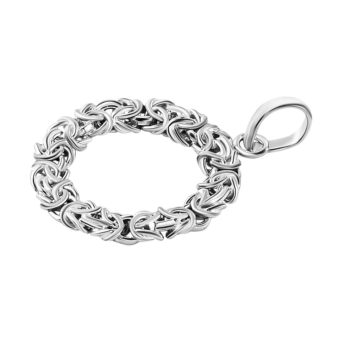 Platinum Overlay Sterling Silver Byazantine Pendant