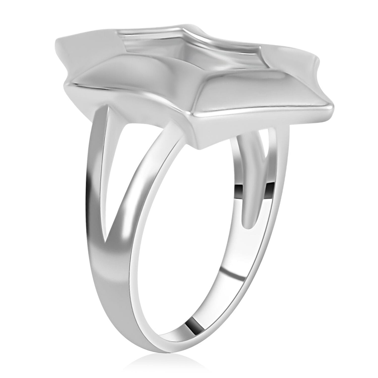 Lucy Q Spider Web Collection - Rhodium Overlay Sterling Silver Ring