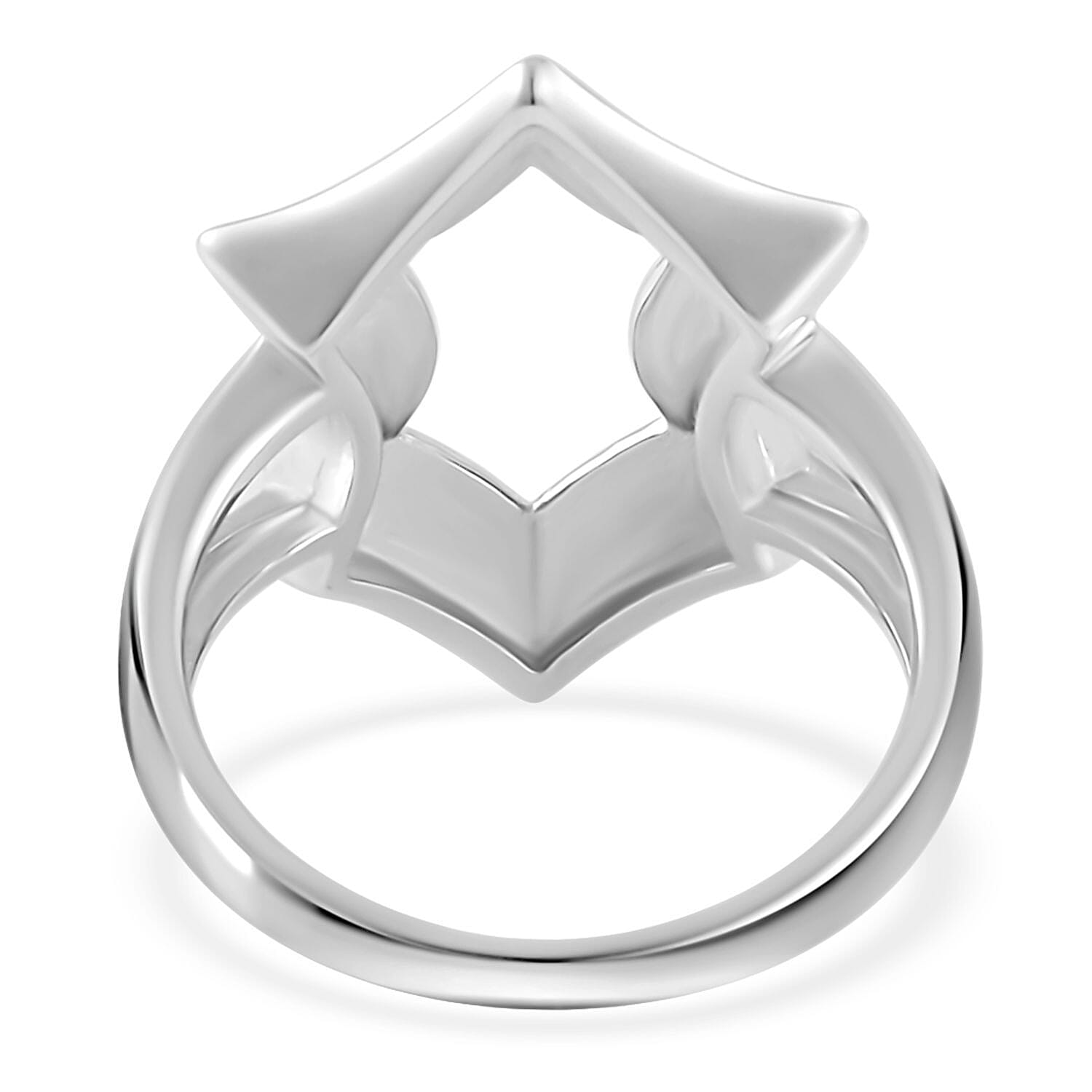 Lucy Q Spider Web Collection - Rhodium Overlay Sterling Silver Ring