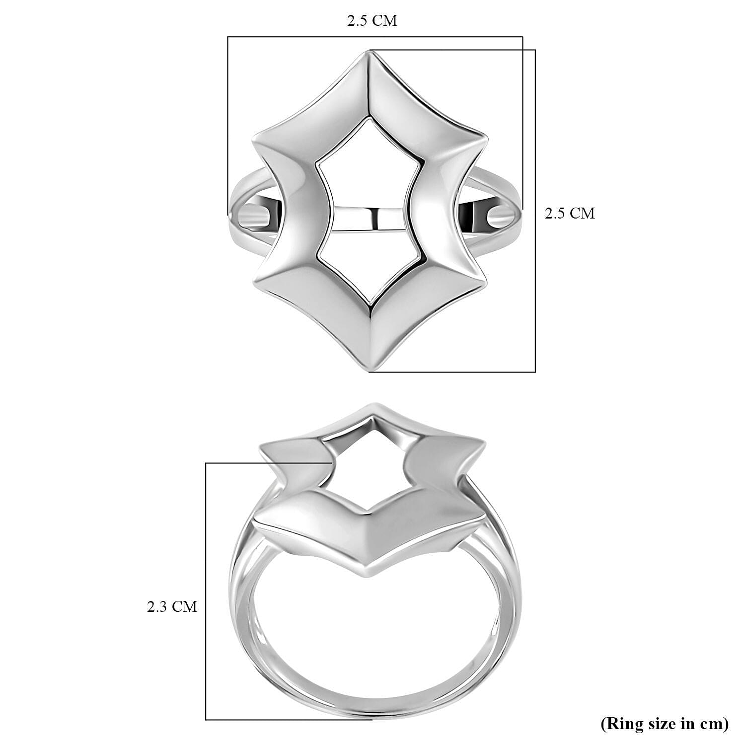 Lucy Q Spider Web Collection - Rhodium Overlay Sterling Silver Ring