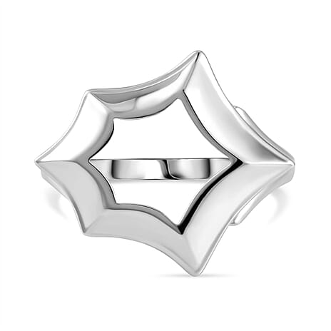 Lucy Q Spider Web Collection - Rhodium Overlay Sterling Silver Ring