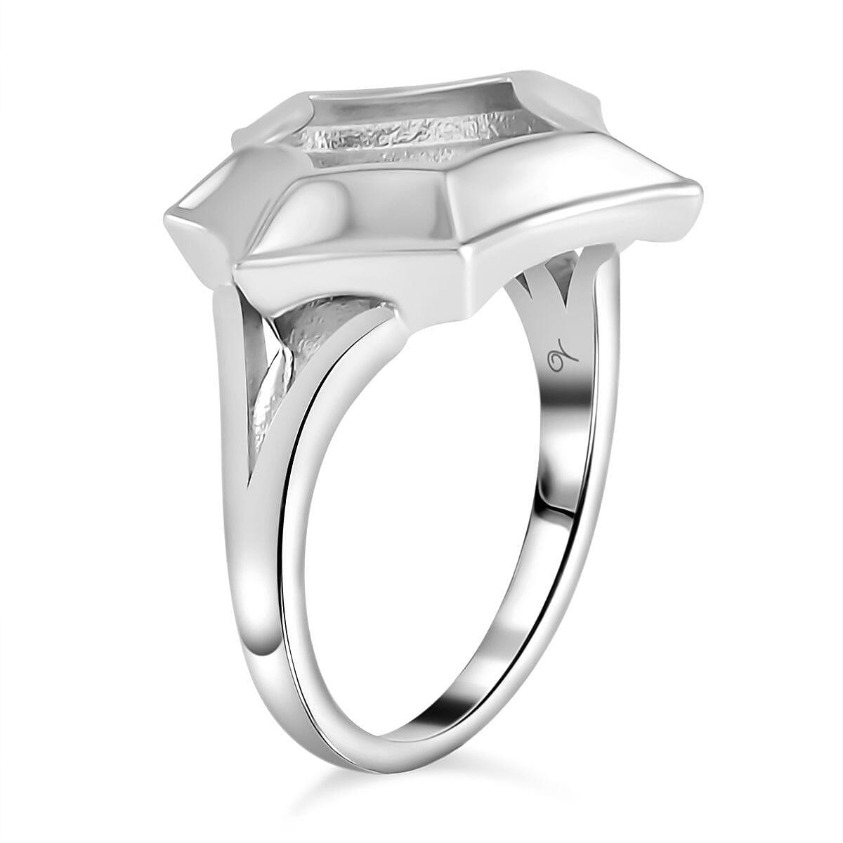 Lucy Q Spider Web Collection - Rhodium Overlay Sterling Silver Ring